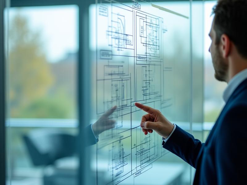 Formateur spécialisé expliquant des termes techniques sur un tableau blanc